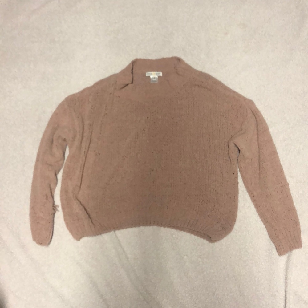 Nude turtle neck sweater